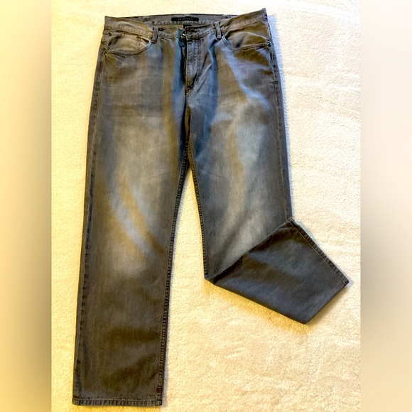 Sean John jeans, gray with white wash down the front, size 40 waist. - Picture 1 of 2